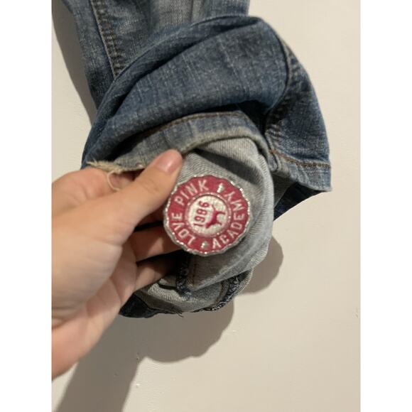 Refuge Jeans Blue Bootcut Low-Rize Stretch 5 Denim Size 13 - Picture 5 of 10